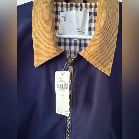 NWT Size L-Anthropologie The Rylie Bomber Jacket by Pilcro in Navy (NWT US$ 158) - Picture 10 of 16